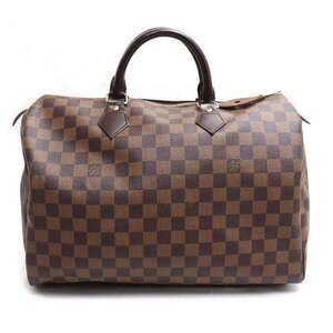 LOUIS VUITTON Authentic Brown Damier Speedy 35 Boston Bag